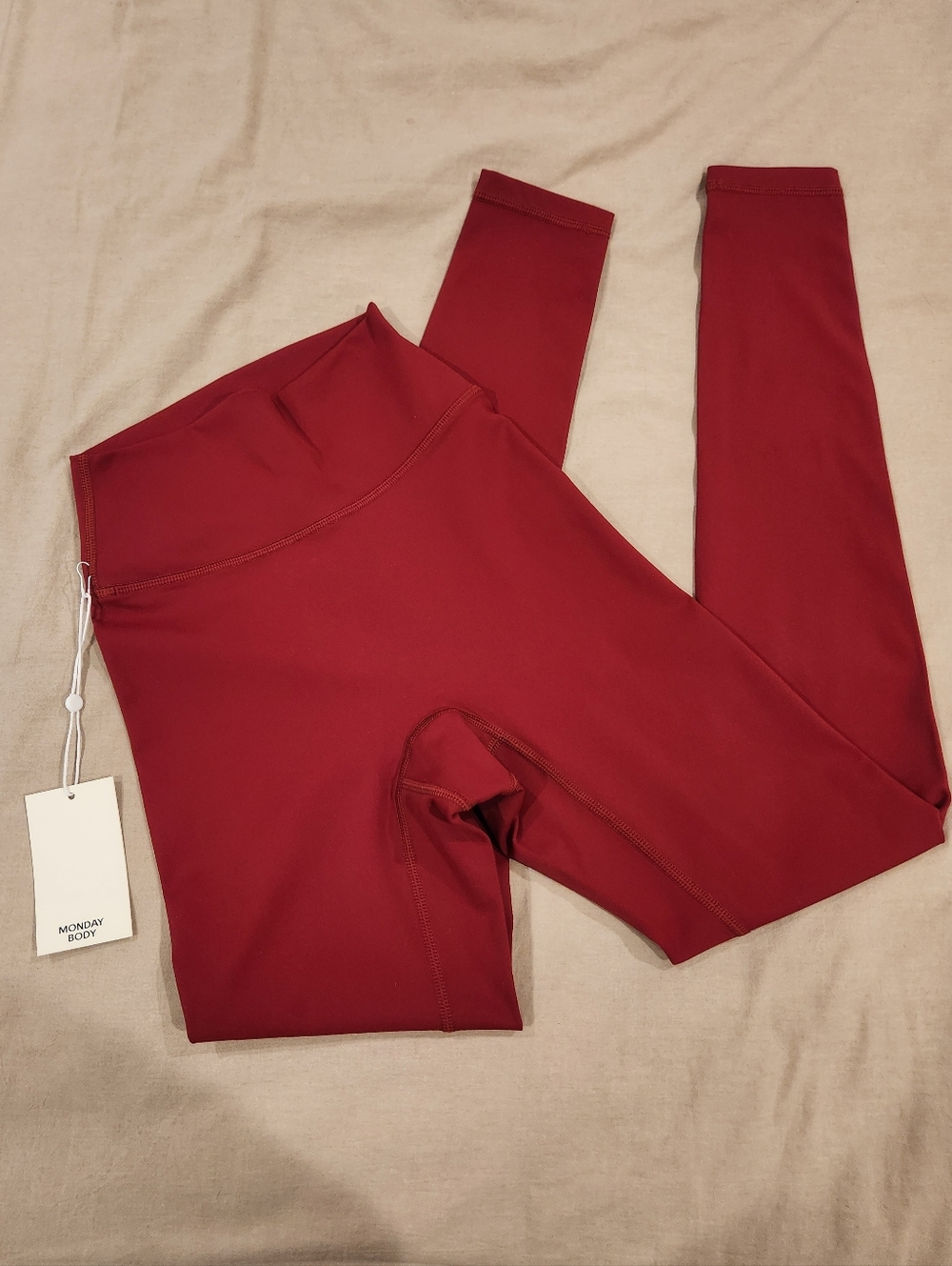 Monday Body Acadia Burgundy Red Leggings 27" XS S